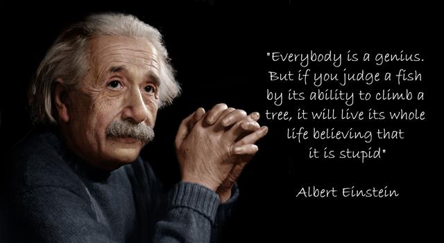 Albert Einstein HD Wallpaper, Albert Einstein with quote text overlay, HD wallpaper