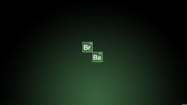 Br Ba advertisement, Breaking Bad, minimalism, gradient, TV, green color, HD wallpaper
