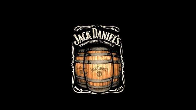 Jack Daniels Whiskey Drinks Logo Black Background wide, HD wallpaper