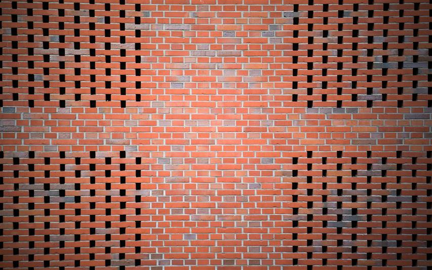 Walls, Pattern, Minimalism, Texture, Bricks, Symmetry, HD wallpaper