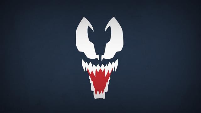 Venom illustration, Marvel Comics, Spider-Man, villain, minimalism, HD wallpaper