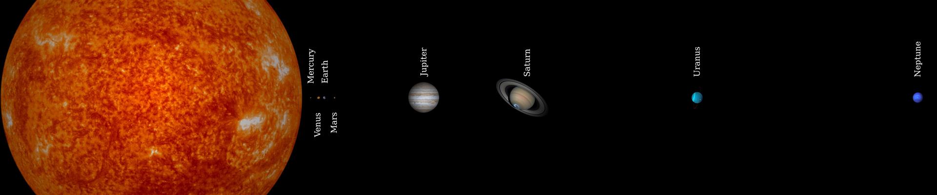 Jupiter near Saturn, space, Solar System, planet, Sun, Mercury, HD wallpaper