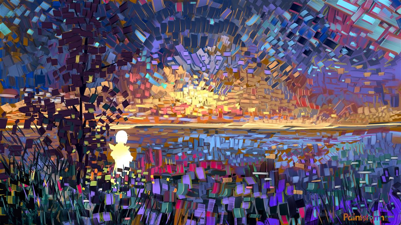 3840x2160 px Colorful digital art geometry sunset Video Games Guild Wars HD Art, HD wallpaper