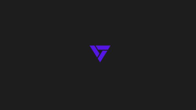 purple triangle logo, minimalism, black, no people, copy space, HD wallpaper
