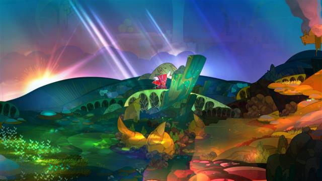 Pyre, video games, Supergiant Games, multi colored, nature, HD wallpaper