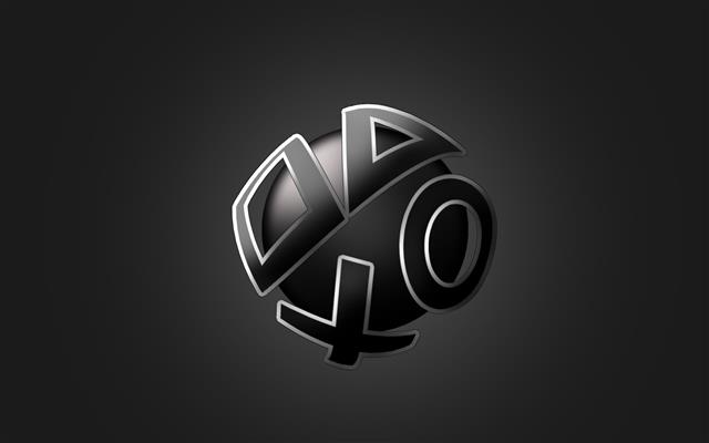 black and gray controller logo, sony, playstation, buttons, icons, HD wallpaper