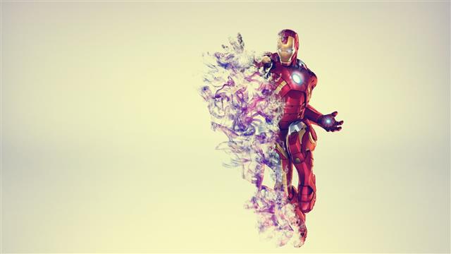 Iron-Man painting, Iron Man, simple background, The Avengers, HD wallpaper