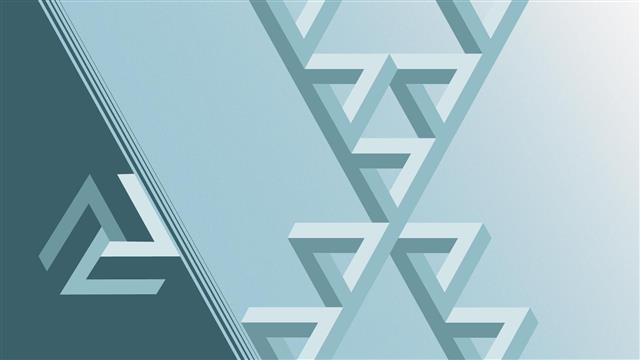 Geometry, Penrose Triangle, Abstract, HD wallpaper