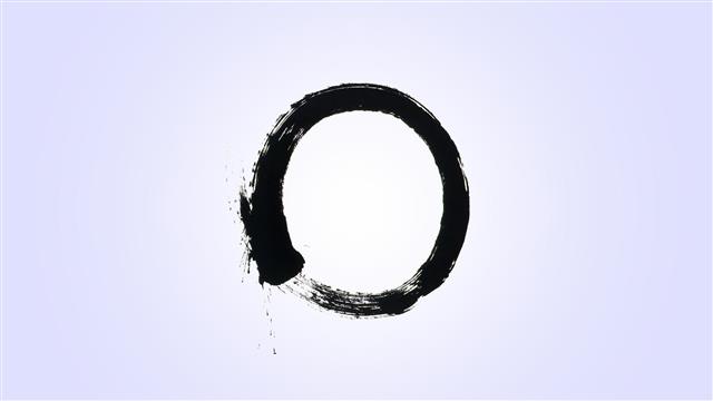 circle, Enso, Ouroboros, Zen, HD wallpaper