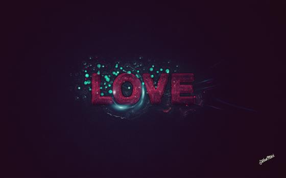 love text overlay, romantic, abstract, simple background, typography, HD wallpaper