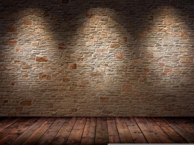 brown and beige brick wall, walls, floor, light, shadow, surface, HD wallpaper