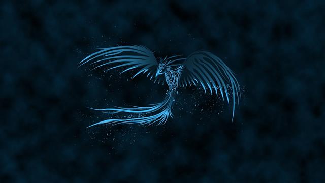 Fantasy Animals, Phoenix, Bird, Blue, HD wallpaper