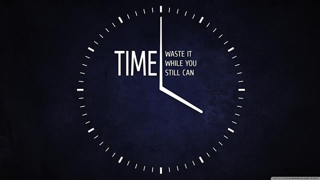 time waste it while you still can illustration, Misc, Motivational, HD wallpaper