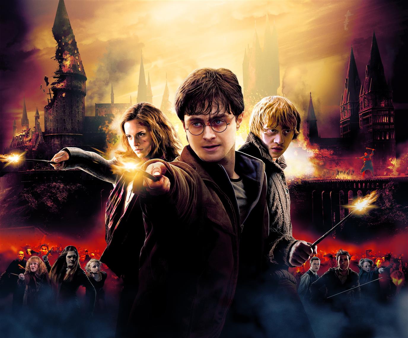 Harry Potter and the Deathly Hallows, Emma Watson, Ron Weasley, HD wallpaper