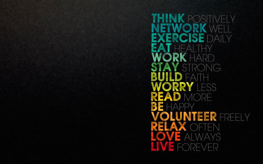 Quote, Motivational, think positively txt, HD wallpaper