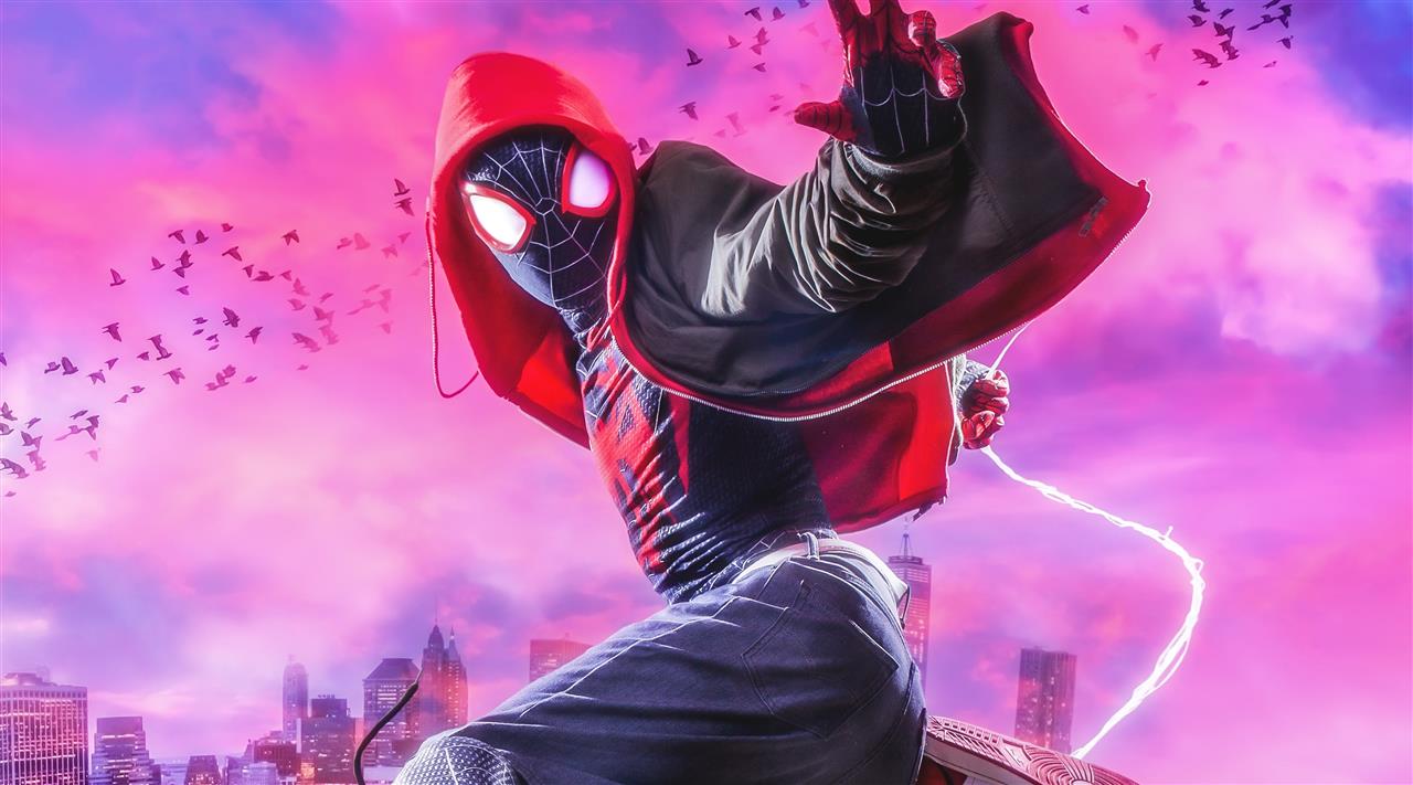 Spider-Man Into The Spider-Verse 4K, Movies, Background, Spiderman, HD wallpaper