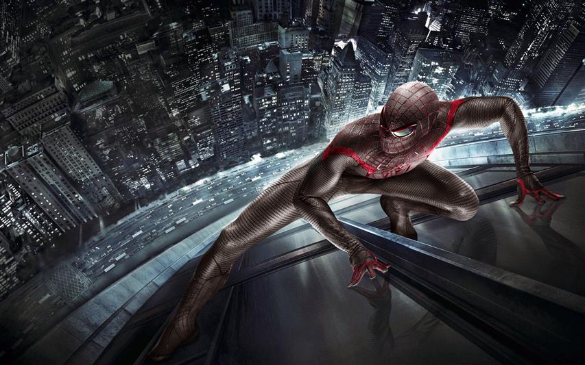 Marvel Black Spider-man illustration, superhero, The Amazing Spider-Man, HD wallpaper