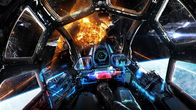 Futuristic, Science Fiction, Space, Digital Art, Cockpit, HD wallpaper