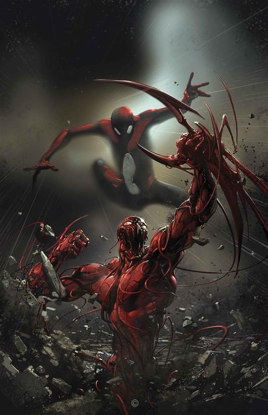 Spider-Man and Carnage wallpaper, Marvel Comics, artwork, horror, HD wallpaper