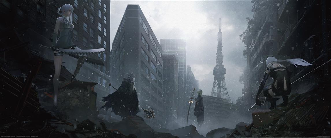 game application digital wallpaper, Square Enix, NieR, Nier: Automata, HD wallpaper