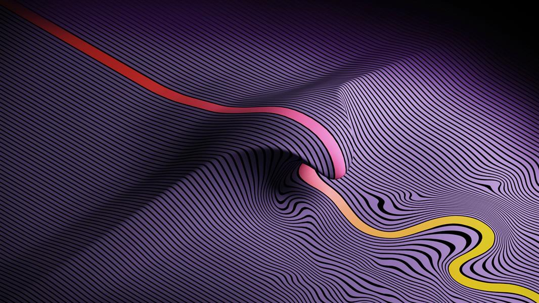 untitled, abstract, 3D, wavy lines, Tame Impala , multi colored, HD wallpaper