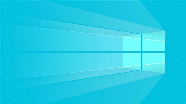Windows 10, Microsoft Windows, cyan, cyan background, backgrounds, HD wallpaper