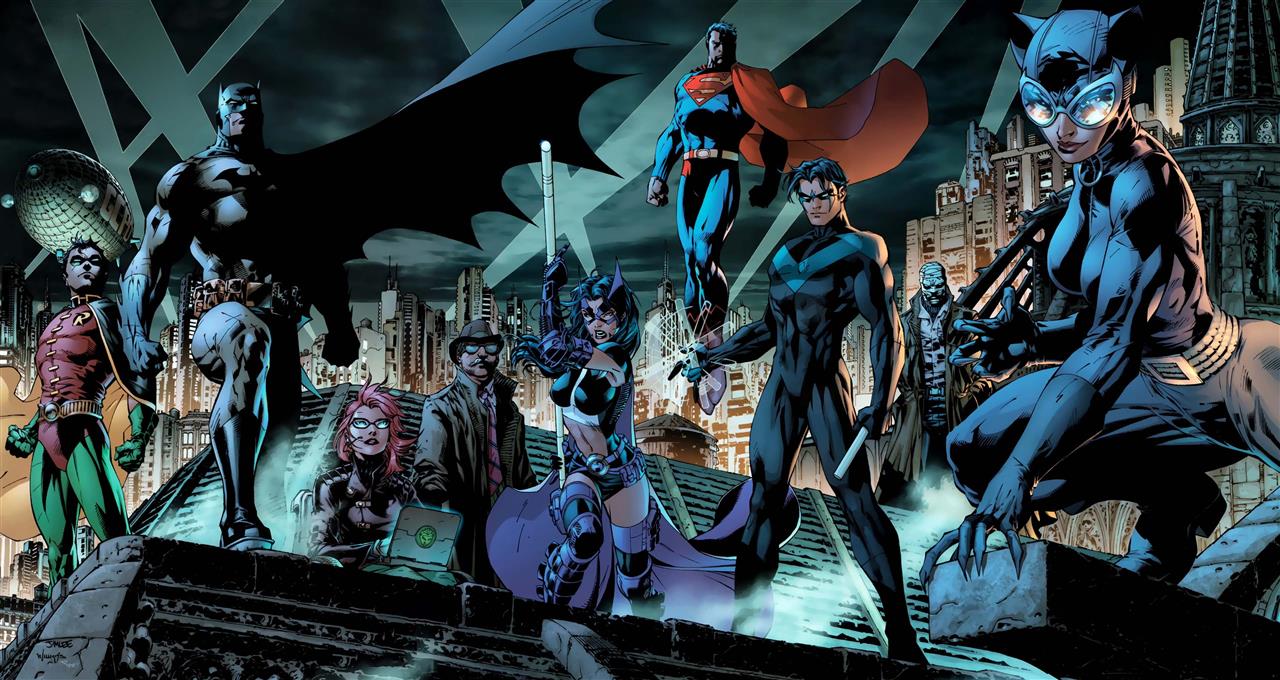 Comics, DC Comics, Batman, Catwoman, Huntress (DC Comics), Nightwing, HD wallpaper