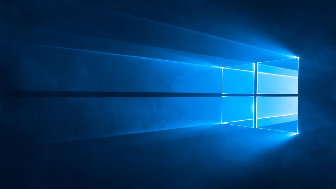blue window with rays illustration, Windows 10, Microsoft Windows, HD wallpaper