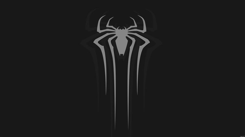 Spider-Man logo, wall, Marvel Cinematic Universe, minimalism, HD wallpaper