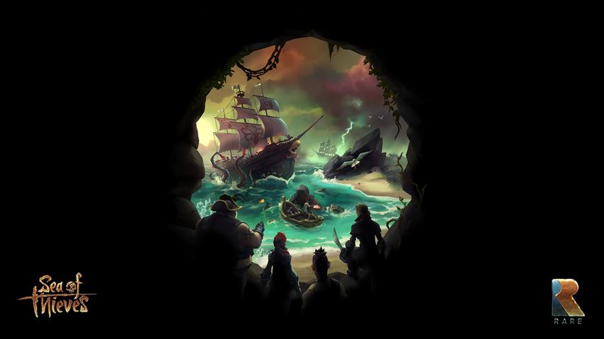 ship, pirates, Sea of Thieves, video games, HD wallpaper