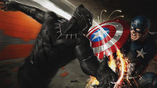 Marvel Cinematic Universe, Captain America: Civil War, Black Panther, HD wallpaper