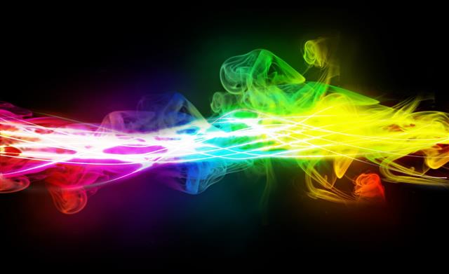 Rainbow Smoke Contrast, Aero, Colorful, multi colored, black background, HD wallpaper