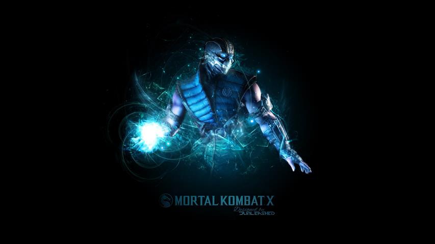 Mortal Kombat X Sub Zero, video games, simple background, Sub-Zero, HD wallpaper