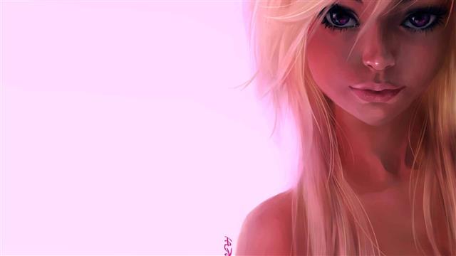 female anime character wallpaper, blonde, anime girls, digital art, HD wallpaper