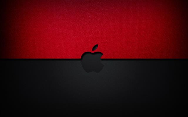 Apple logo, background, red, black, backgrounds, black Color, HD wallpaper