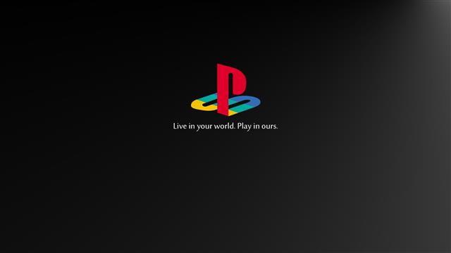 Sony PS logo, PlayStation, video games, retro games, black, consoles, HD wallpaper