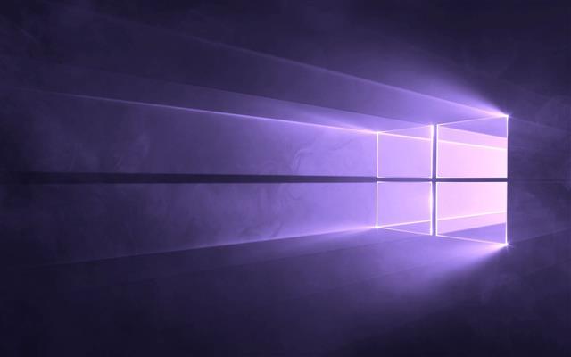Windows 10, Microsoft Windows, operating system, logo, purple, HD wallpaper