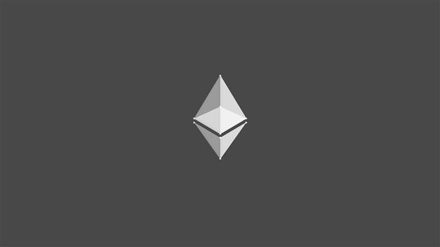 minimalism, ethereum, logo, copy space, shape, no people, triangle shape, HD wallpaper