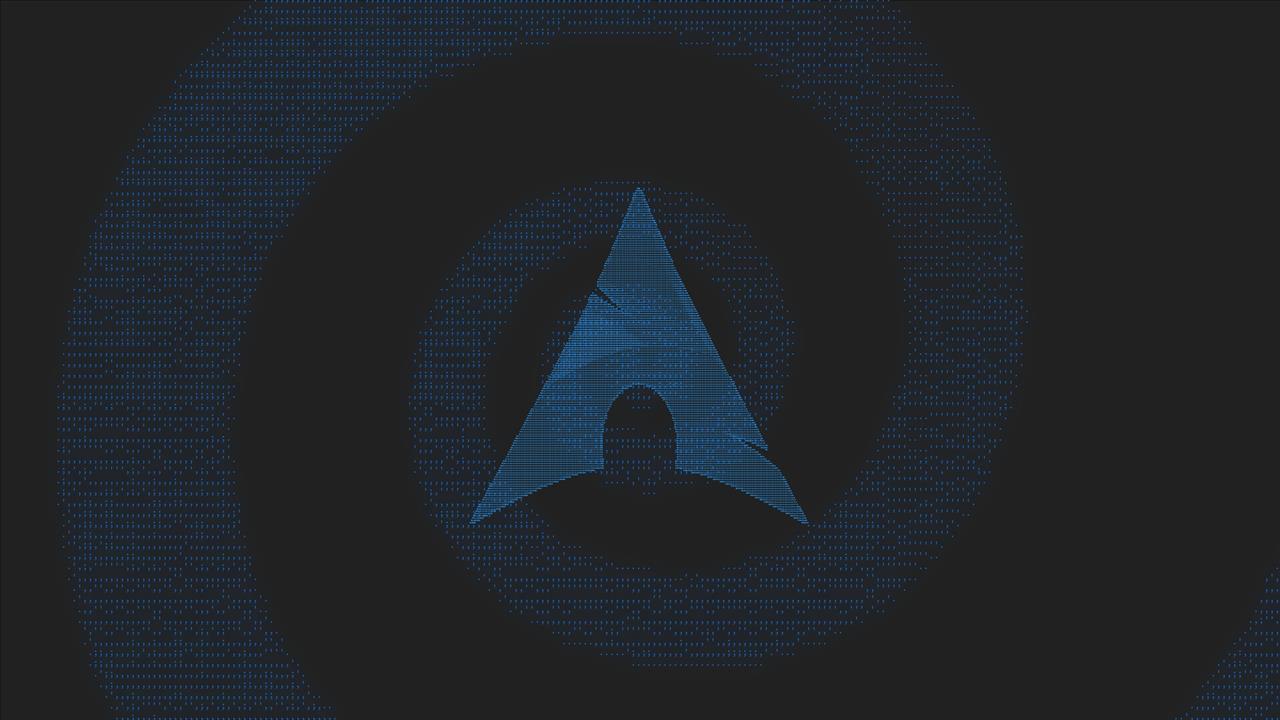 Arch Linux, material minimal, minimalism, ASCII art, neon glow, HD wallpaper