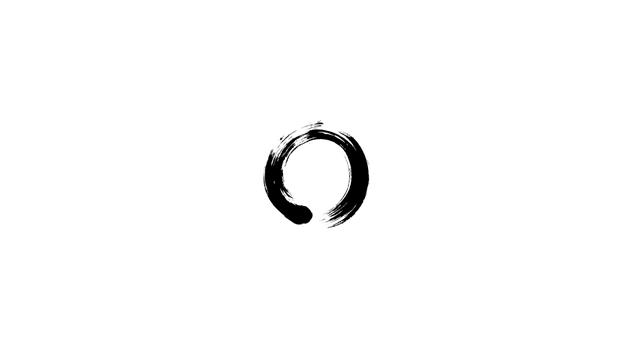 circle, zen, minimalism, enso, ouroboros, HD wallpaper