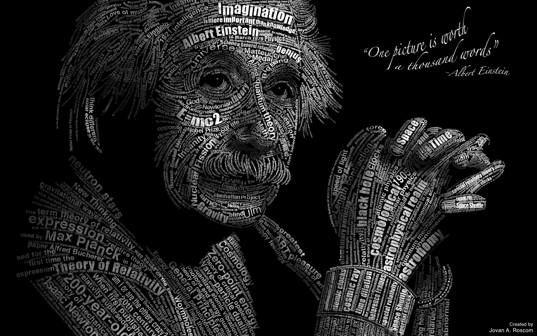 Albert Einstein poster, formula, math, mathematics, physics, science, HD wallpaper