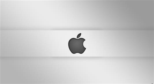 Apple, Apple logo, Computers, Mac, Gray, Background, Minimalism, HD wallpaper