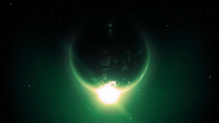 green planet wallpaper, artwork, digital art, Earth, space, space art, HD wallpaper