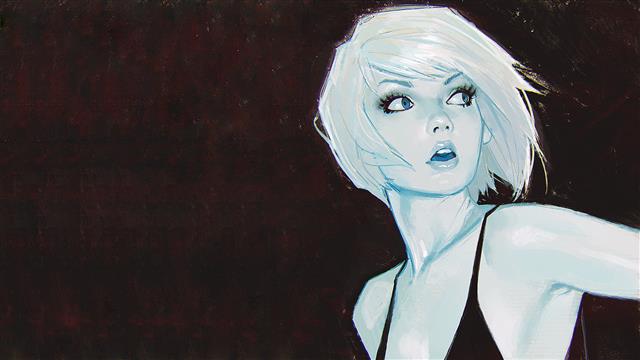 white haired woman digital wallpaper, Ilya Kuvshinov, drawing, HD wallpaper
