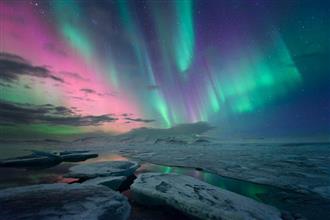 Aurora northern lights, iceland, iceland, Aurora Borealis, arctic, HD wallpaper