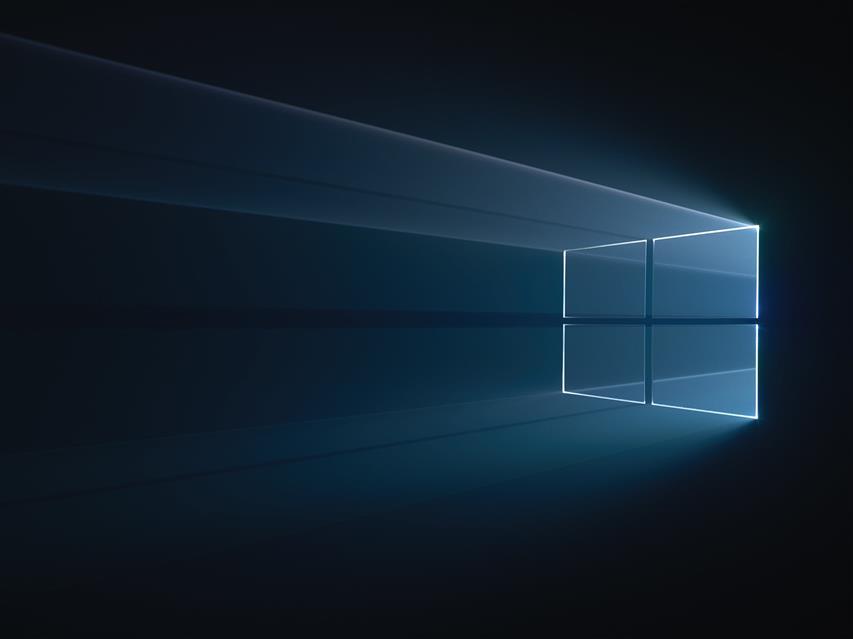 Windows logo, Windows 10, abstract, GMUNK, blue, studio shot, HD wallpaper
