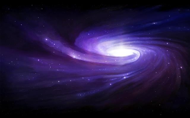 Galaxy Stars Purple HD, photo of black hole, space, HD wallpaper