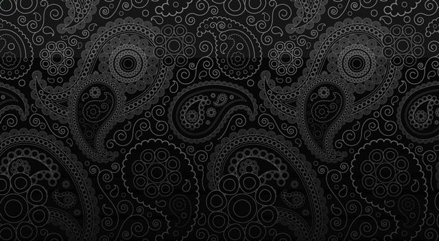 Black And White Design, gray and black paisley pattern wallpaper, HD wallpaper