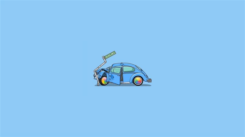 2560x1440 px humor Simple Simple Background Volkswagen Beetle Video Games God of War HD Art, HD wallpaper