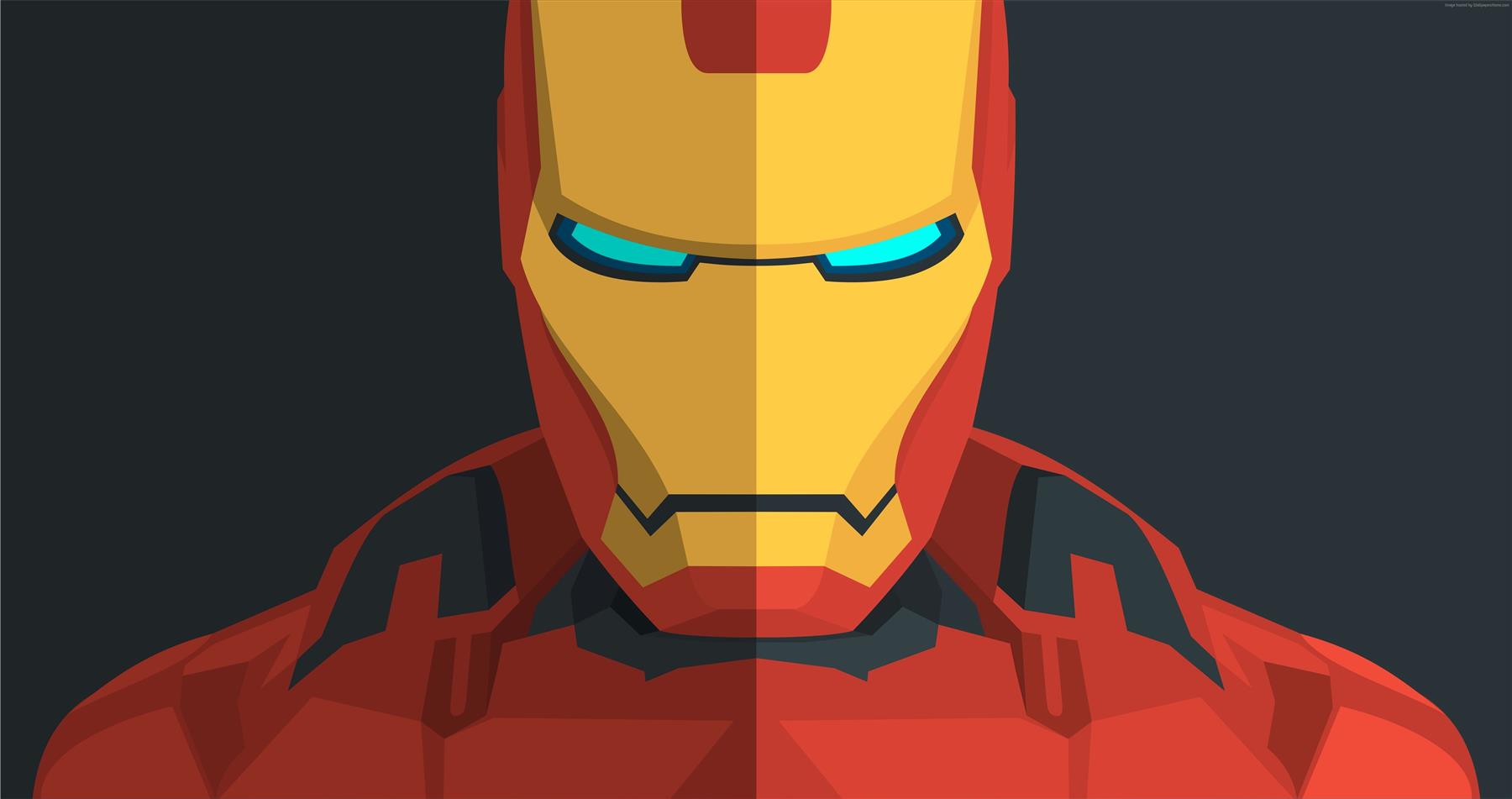 Iron Man, superhero, Marvel Comics, one person, front view, HD wallpaper